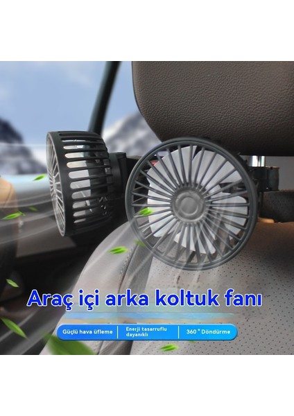 USB Ev Araba Çift Kullanımlı Yaz Araba Çift Kafa Katlanır Fan (Yurt Dışından) indirimleri