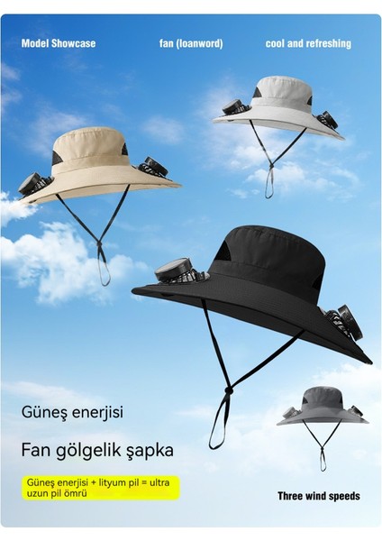 Fan Güneş Şapkası ile Erkek Açık Tırmanma Balıkçılık Güneşlik (Yurt Dışından) fiyatları