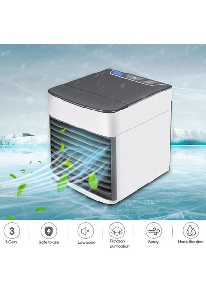 Mini Klima Fanı USB Soğutucu Küçük Ev Yurdu Ofis Odası Için Soğutma Sirkülatörü Masaüstü Masa Kullanımı Taşınabilir (Yurt Dışından)