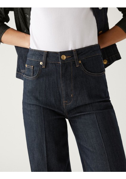Yüksek Bel Wide Leg Jean Pantolon modelleri