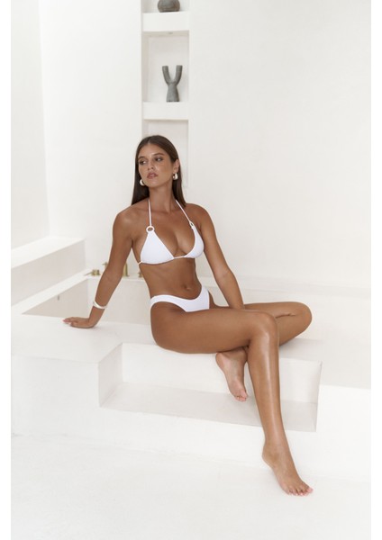 Samudra Düz Kesim Beyaz Bikini Altı