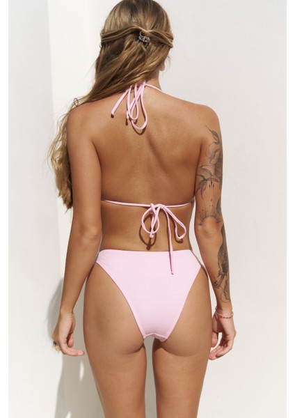 Samudra Düz Kesim Pembe Bikini Altı