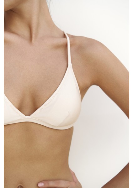 Bintang Ayarlanabilir Üçgen Bej Bikini Üstü fırsatları