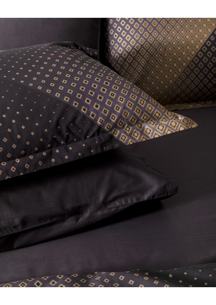 Aleon King Size Baskılı - 300TC Saten Nevresim Takımı
