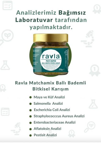 Matchamix Ballı Bademli Bitkisel Karışım - 220gr
