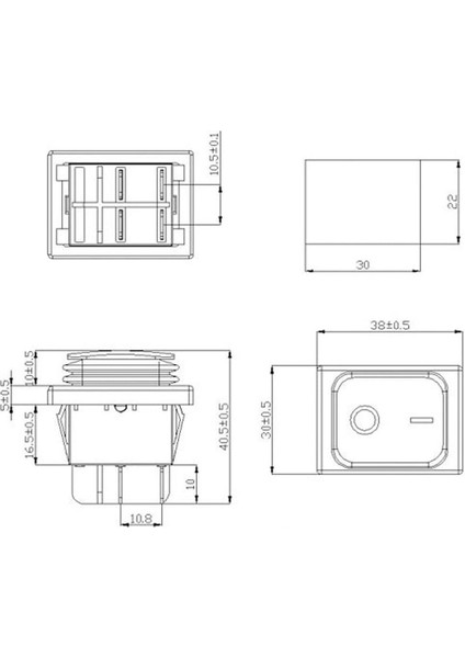 30A 250V On-Off Anahtar Yüksek Akım Kcd4 4 Pin Buton IP67 Su Geçirmez LED Işıklı Rocker Switch indirimleri
