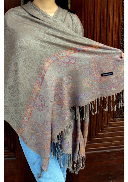 Cashmere Jakarlı Püsküllü Şal – 70X180 cm fiyatları