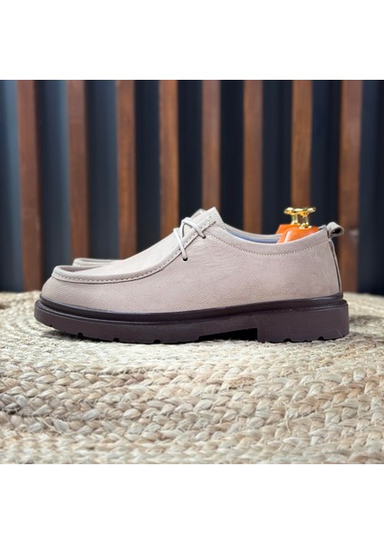 Modern Içi Naturel Deri Dışı Süet Klasik Ayakkabı M1257 fiyatları