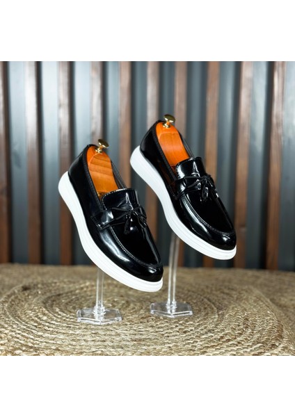 Modern Rugan Klasik Loafer Erkek Ayakkabı M1317
