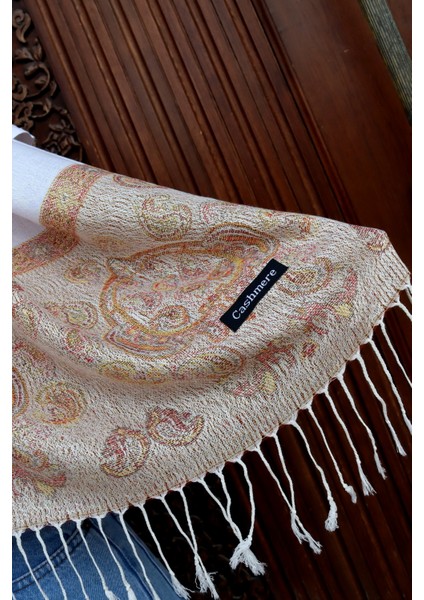 Cashmere Jakarlı Püsküllü Şal – 70X180 cm indirimleri