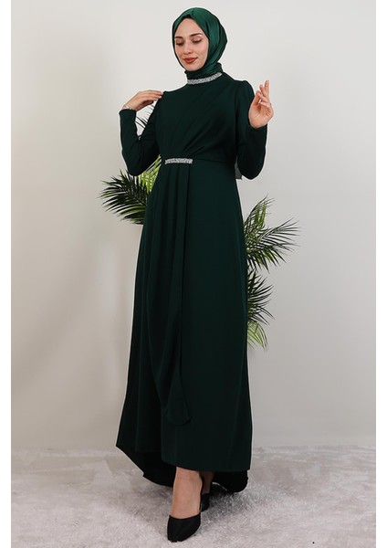 Liya Tesettür Elbise Zümrüt fiyatları