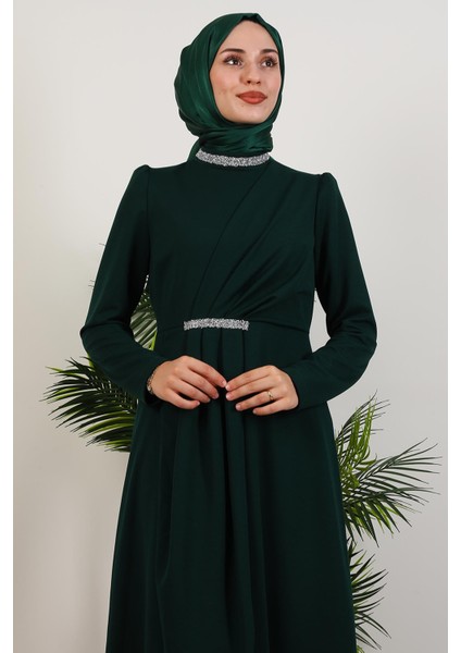 Liya Tesettür Elbise Zümrüt indirimleri
