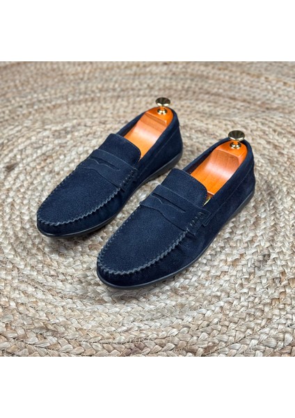 Içi Naturel Deri Dışı Süet Loafer Ayakkabı M1253