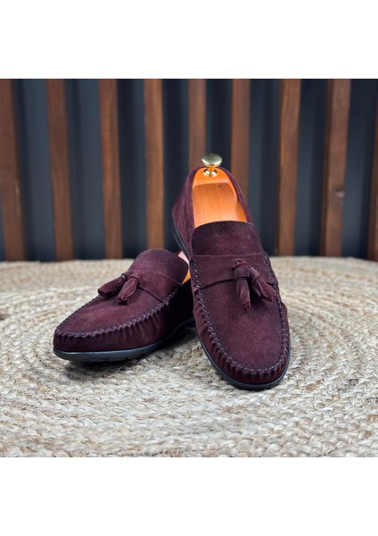Içi Naturel Deri Dışı Süet Loafer Ayakkabı M1250