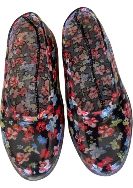 Patik Çiçekli Bahçe ve Tarım Kız Çocuk Ayakkabısı 21-28 Pempe