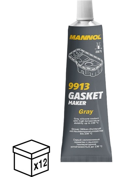 MN9913-0.85 Gasket Maker Gray(Gri Sıvı Conta) 0.85 gr 12 Adet