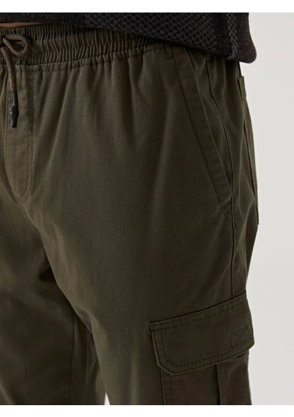 Xsıde Haki Standart Kalıp Gabardin Erkek Jogger Pantolon modelleri