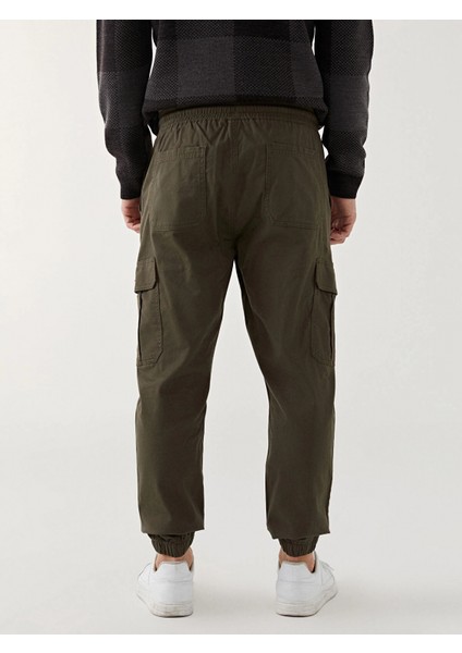 Xsıde Haki Standart Kalıp Gabardin Erkek Jogger Pantolon fırsatları