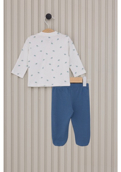 Erkek Bebek Krem Pijama Takım 50318267-VR071 fırsatları