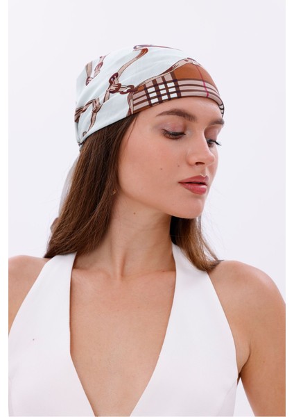 Kraliyet Deseni Model Fular Bandana Şal Estascarf 70X70 cm