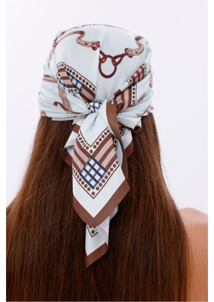 Kraliyet Deseni Model Fular Bandana Şal Estascarf 70X70 cm fiyatları