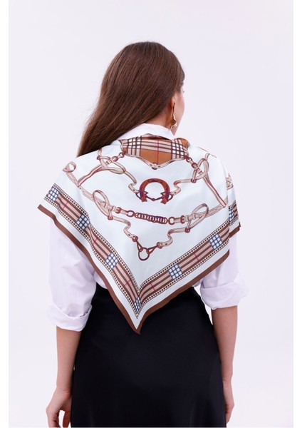 Kraliyet Deseni Model Fular Bandana Şal Estascarf 70X70 cm fırsatları