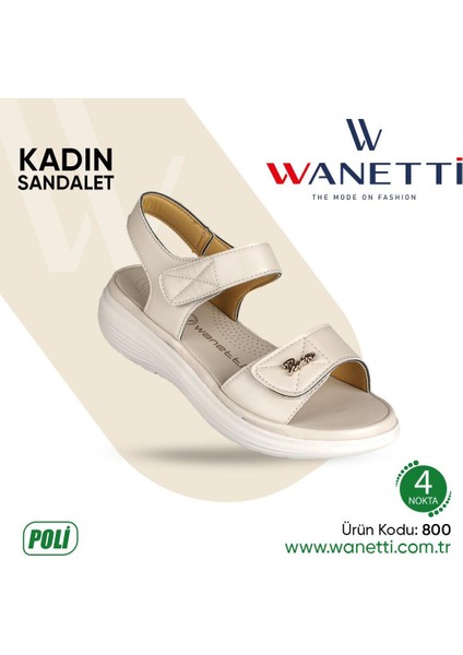 Kadın Sandalet Spor Günlük Kullanıma Uygun Cırtlı Comfort Taban Sandalet