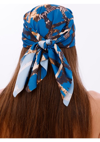 Gece Leoparı Model Fular Bandana Şal Estascarf 70X70 cm fiyatları