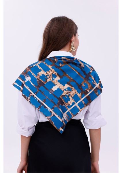 Gece Leoparı Model Fular Bandana Şal Estascarf 70X70 cm indirimleri