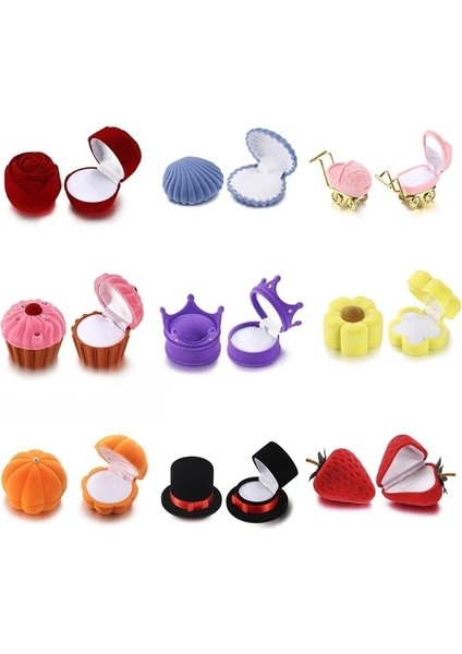 Sevimli Karikatür Yüzük Kutusu, Aşk Gülü Yüzük Kutusu, Erkek ve Kız Çocukları Için Düğün Hediyesi (Yurt Dışından) fiyatları