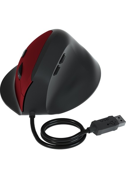 Kablolu Dikey Fare Ergonomik Fare 6 Düğmeli Kablolu Ofis Oyun Faresi (Yurt Dışından)