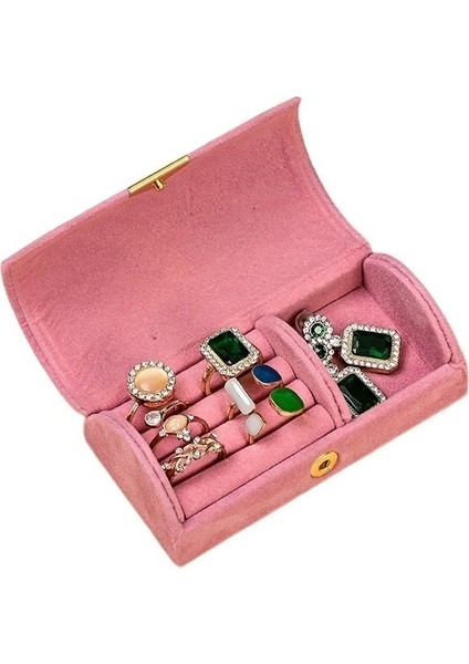 Büyük Kapasiteli Yüzük Kutusu Küpe Kolye Mücevher Kutusu (Yurt Dışından)