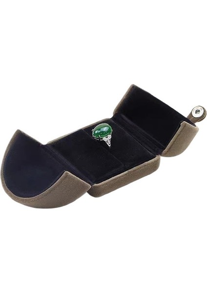 Çift Açılış Mücevher Kutusu Kadife Yüzük Kutusu Çift Teklifi Yüzüğü Kutusu (Yurt Dışından)