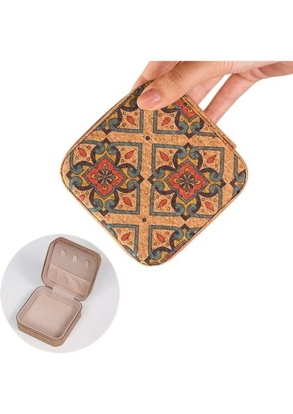 Retro Yüzük Kutusu Kolye Saklama Kutusu Büyük Kapasiteli Yüzük Kutusu (Yurt Dışından)