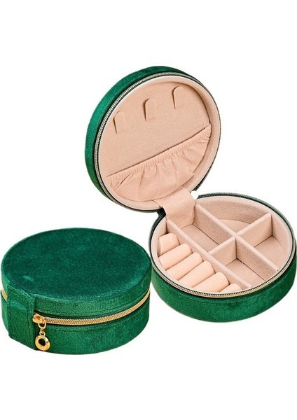 Yuvarlak Yüzük Kutusu Küpe Kolye Mücevher Kutusu (Yurt Dışından)