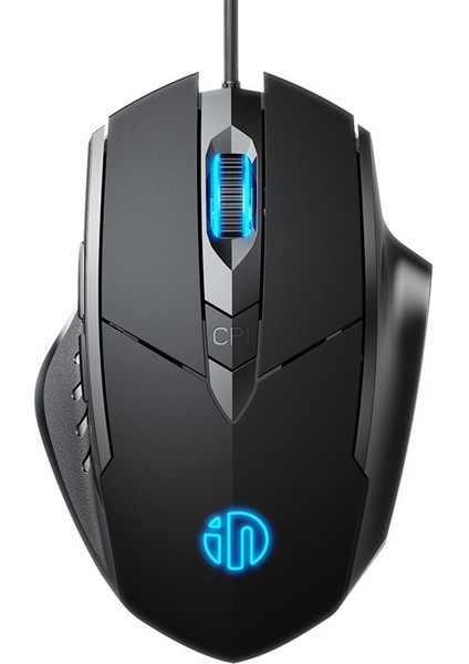 Inphıc Pw1 Sessiz Kablolu Fare Oyun Faresi Altı Düğmeli Işıklı (Yurt Dışından)