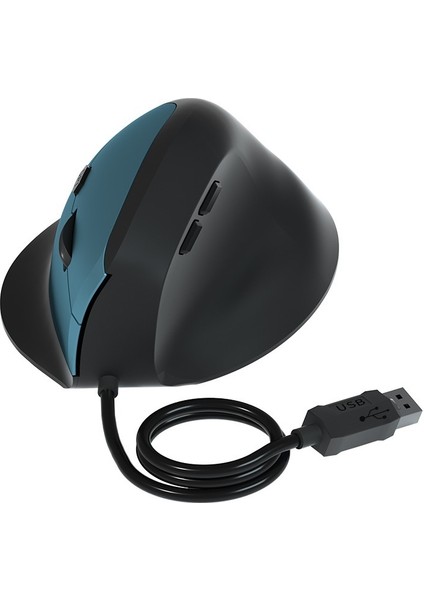 Kablolu Dikey Fare Ergonomik Fare 6 Düğmeli Kablolu Ofis Oyun Faresi (Yurt Dışından)