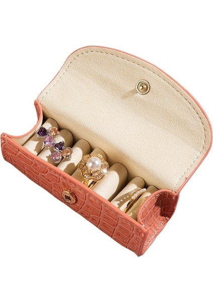 Timsah Desenli Yüzük Kutusu Kolye Küpe Mücevher Kutusu Taşınabilir Teklif Yüzük Kutusu (Yurt Dışından) fırsatları