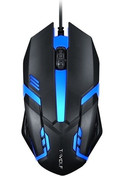 Kablolu Fare USB Aydınlatmalı Fare Masaüstü Dizüstü Bilgisayar Evrensel Fare (Yurt Dışından)