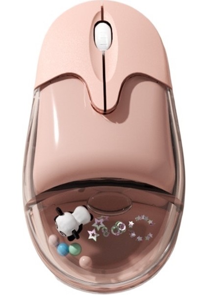 Şeffaf Yağ Dolu Fare Sevimli Çizgi Film Bebeği Fare Reçine Bataklık Kablosuz Yağ Fare Parlak Galaksi (Yurt Dışından)