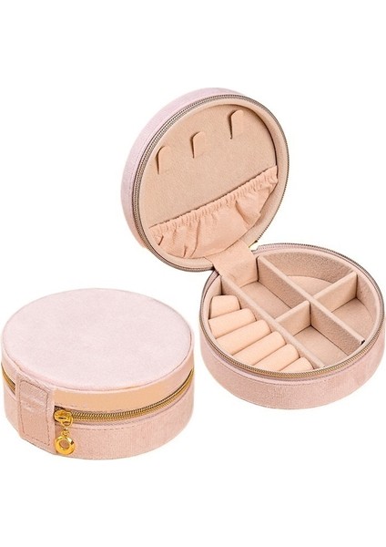 Yuvarlak Yüzük Kutusu Küpe Kolye Mücevher Kutusu (Yurt Dışından)