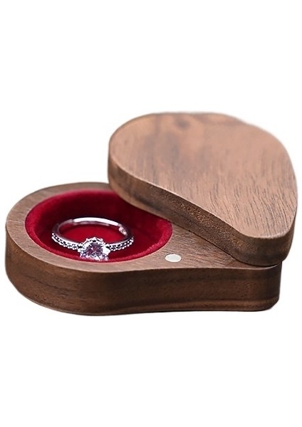 Siyah Ceviz Ahşap Yüzük Kutusu Yüzük Küpe Mücevher Kutusu Nişan Yüzüğü Kutusu (Yurt Dışından) indirimleri