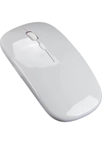 Bluetooth Çift Modlu Kablosuz Fare Bilgisayar Dizüstü Ofis Işıklı Şarj Edilebilir Sessiz Kablosuz Fare (Yurt Dışından)