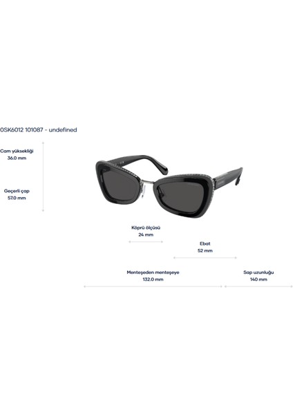 Swarovskı 0SK6012 101087 52 Hn Kadın Güneş Gözlüğü modelleri