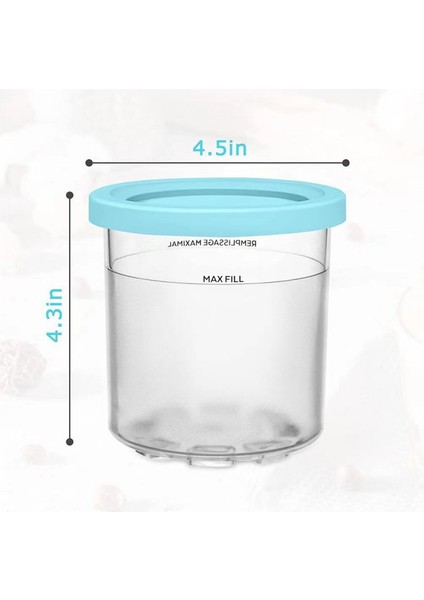 Dondurma Pint Bardak NC301 NC300 NC299AMZ Serisi Dondurma Makinesi Kapaklı Dondurma Bardak (Yurt Dışından) fiyatları
