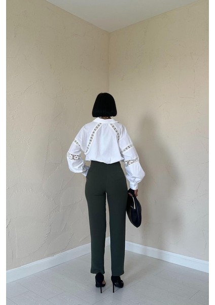 Ipeksi Haki Pensli ve Dar Paça Pantolon fırsatları