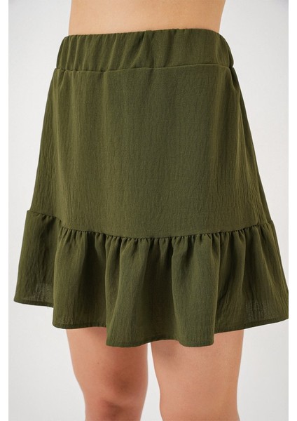 Ipeksi Ayrobin Mini Etek 8054 - Haki modelleri