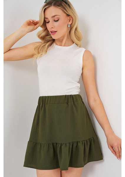 Ipeksi Ayrobin Mini Etek 8054 - Haki fırsatları