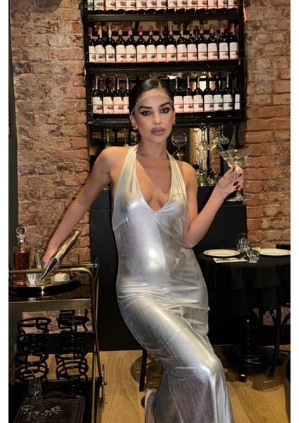 Ipeksi Felicia Sırt Dekolteli Elbise 2583-08