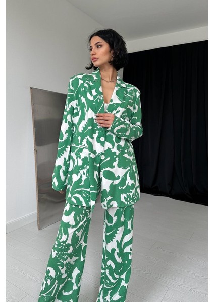 Ipeksi Yeşil Ceket ve Pantolon Takım modelleri